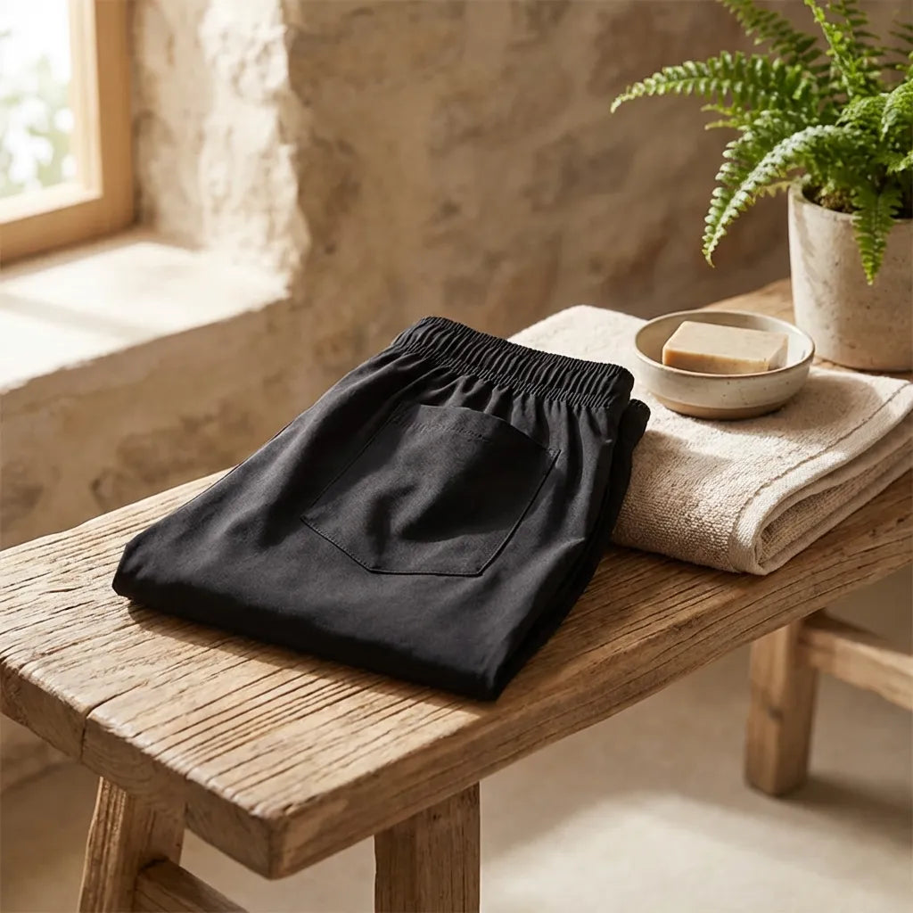 Black Cotton Comfort Boxer