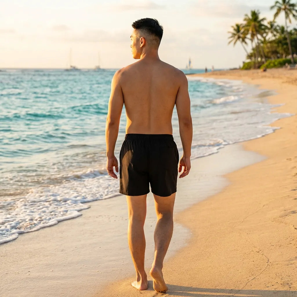 Black Cotton Comfort Boxer