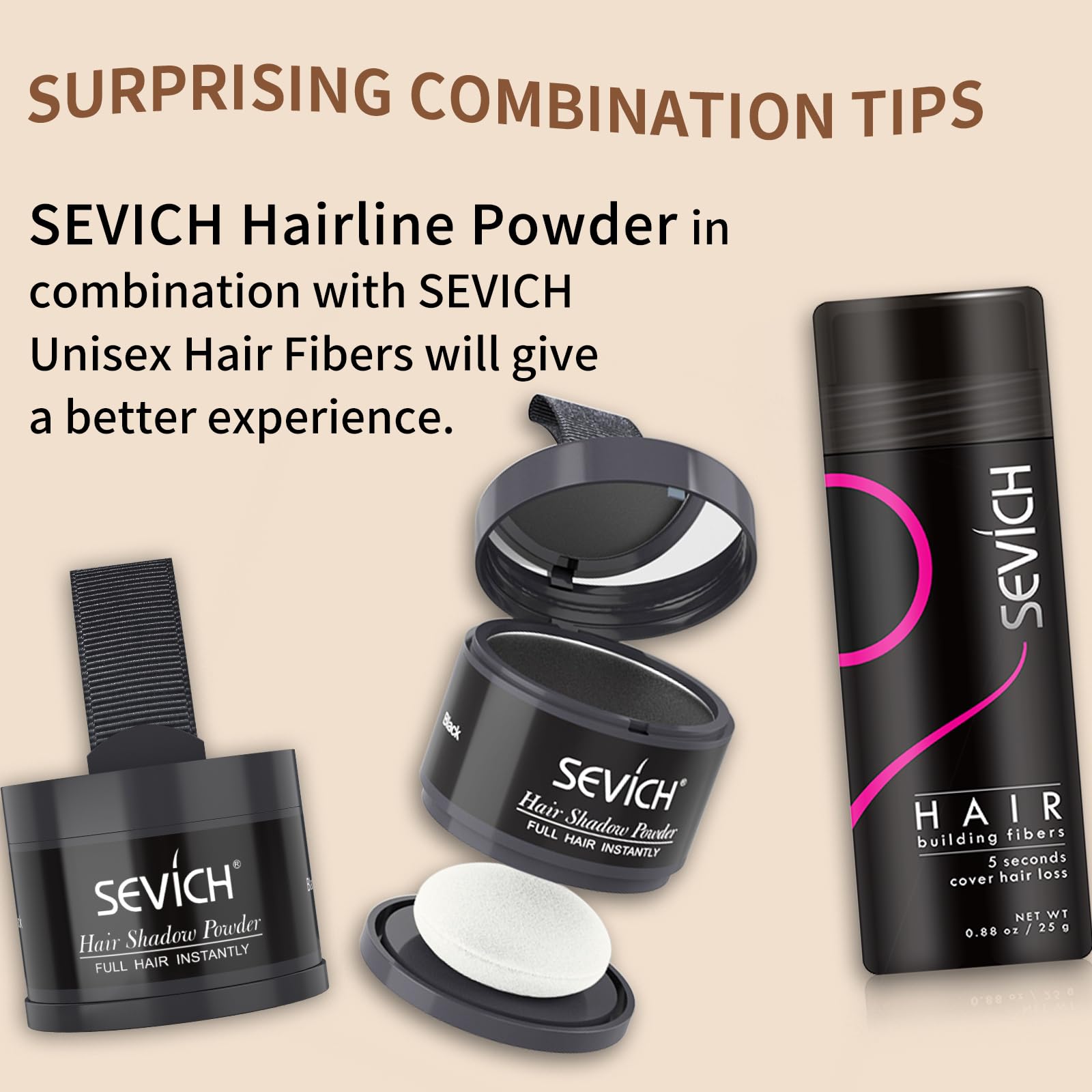 Hairline Powder,Instantly Conceals Hair Loss