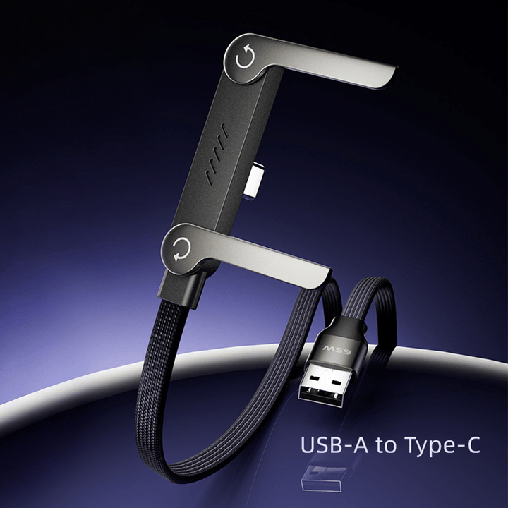 🔥InvisiHold Pro – 2-in-1 240W Fast Charging Cable with Built-in Stand