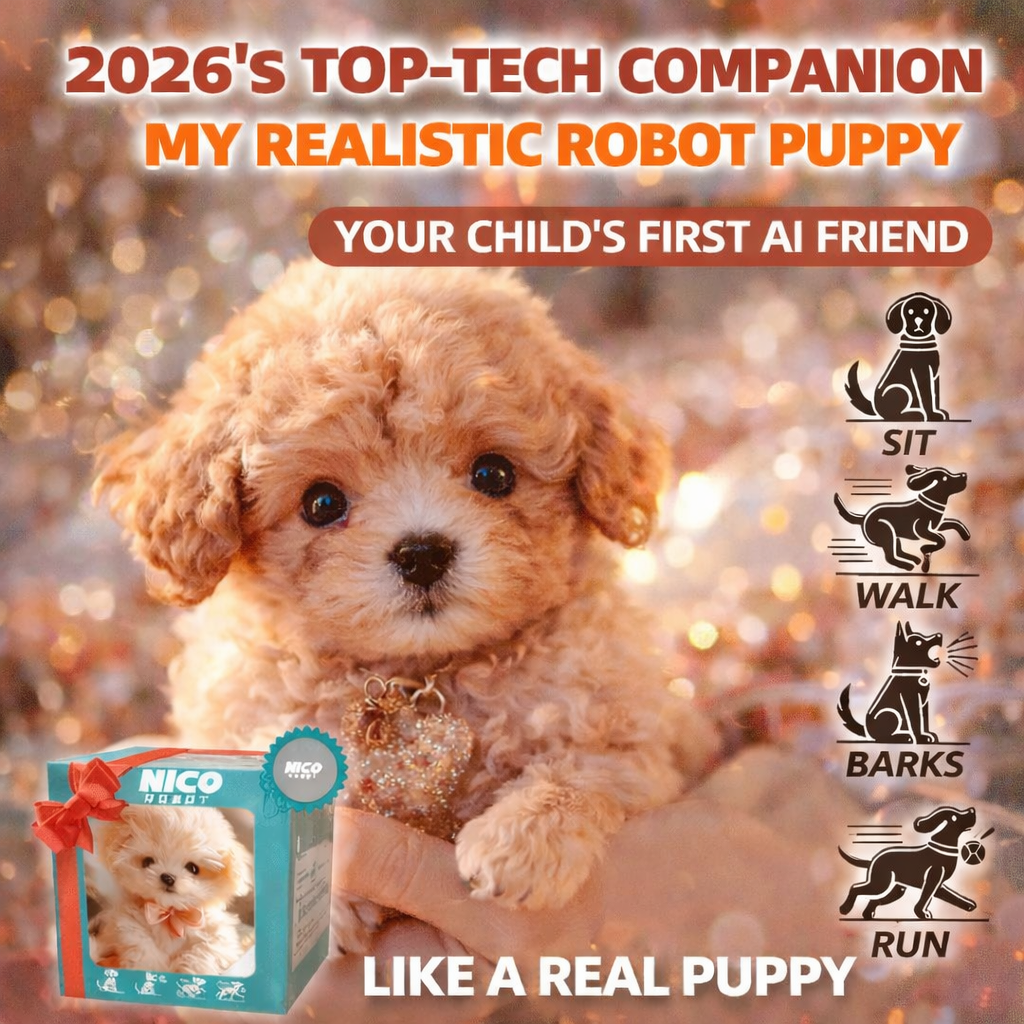 PupTales™ Electronic Plush Puppy Interactive Toys | Walks, Barks, Shake Tail