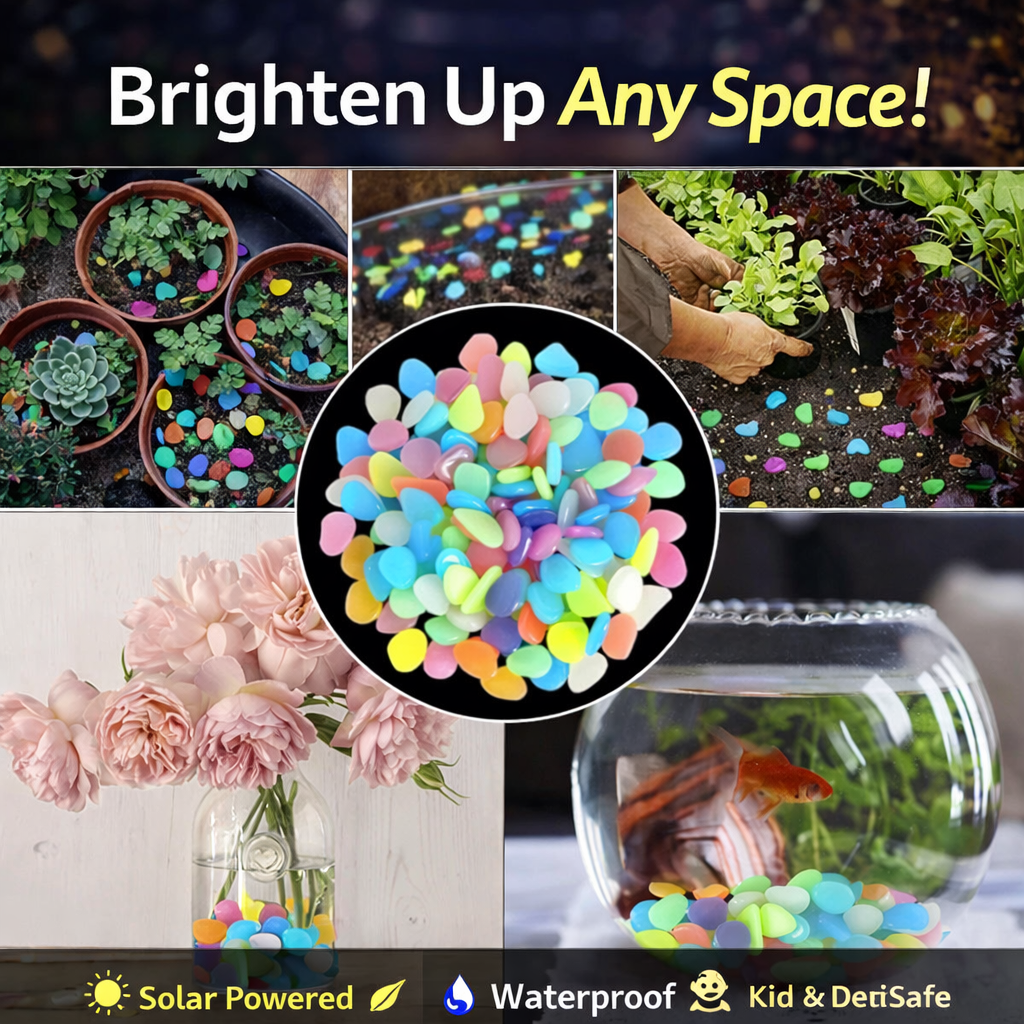 Glow-in-the-Dark Garden & Décor Pebbles | BUY 1 GET 1 FREE