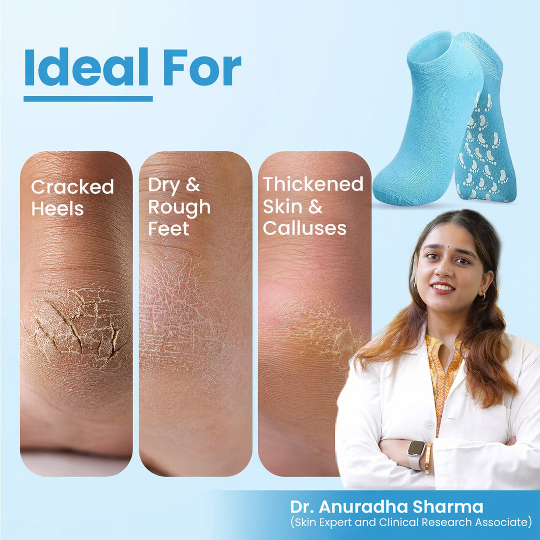 Healing Therapy Gel Socks✨ | Buy One Get One Free 🔥| Adjustable Size