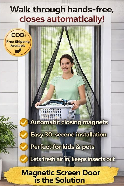Magnetic Mosquito Net Door – Keeps Bugs Out Instantly | Buy 1 Get 1 FREE