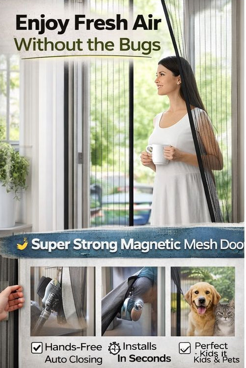 Magnetic Mosquito Net Door – Keeps Bugs Out Instantly | Buy 1 Get 1 FREE