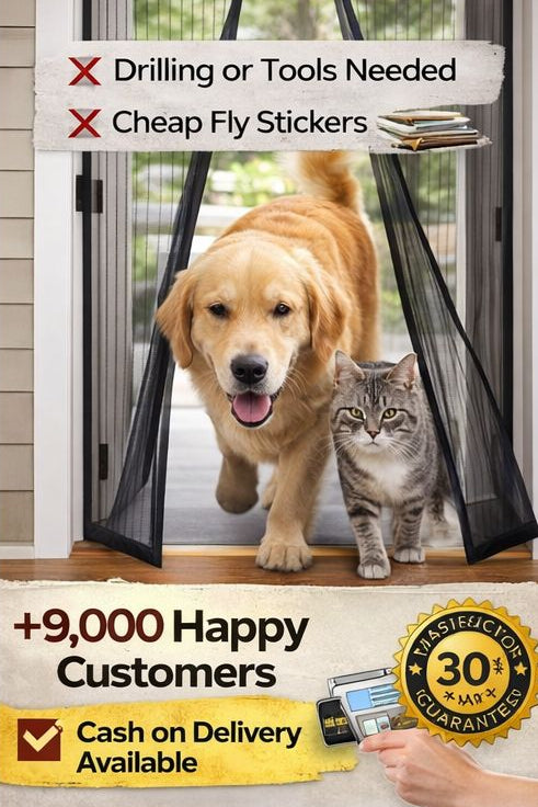 Magnetic Mosquito Net Door – Keeps Bugs Out Instantly | Buy 1 Get 1 FREE